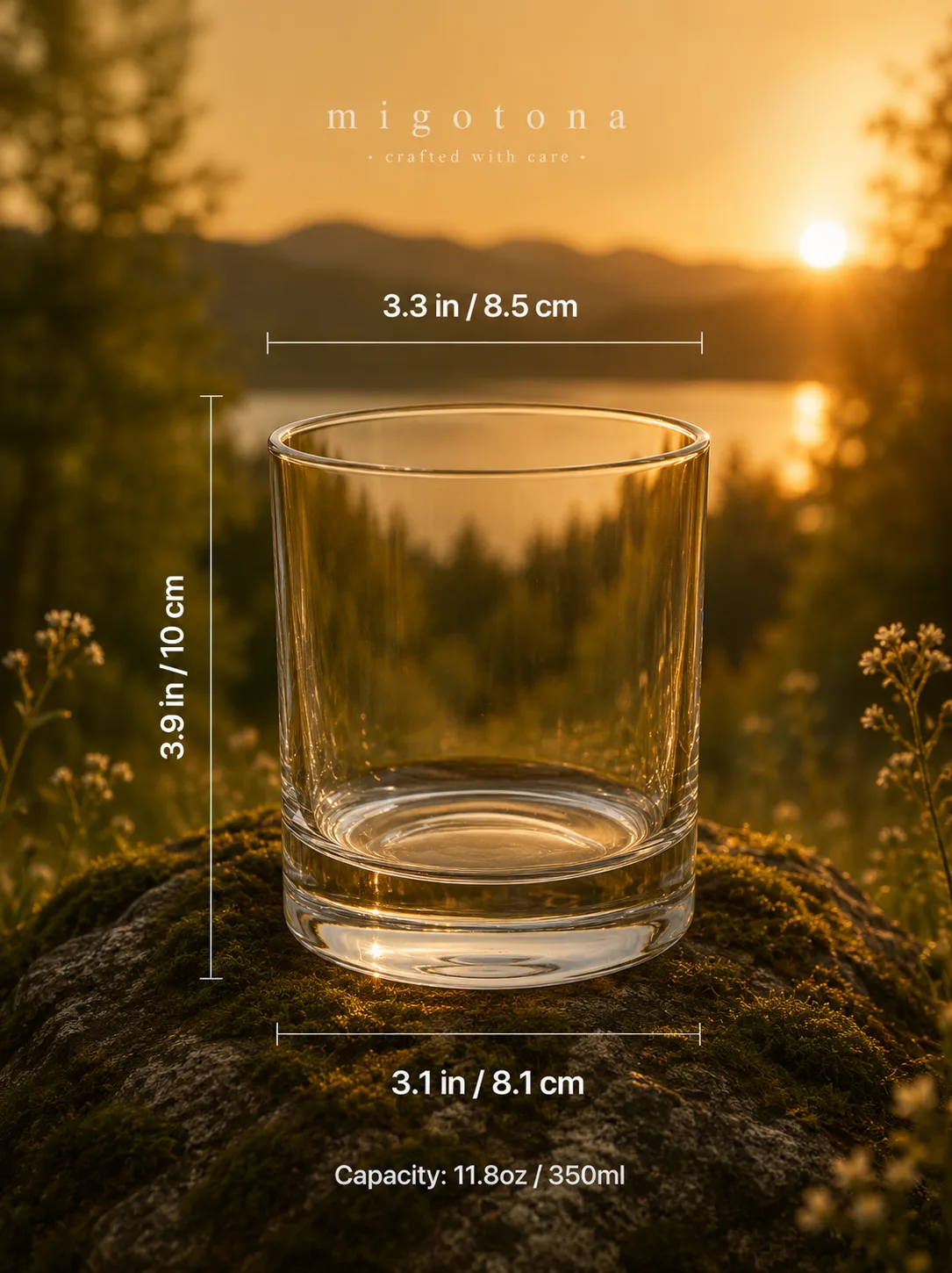 Kristallselge viskiklaas 2x350ml — pilt 2